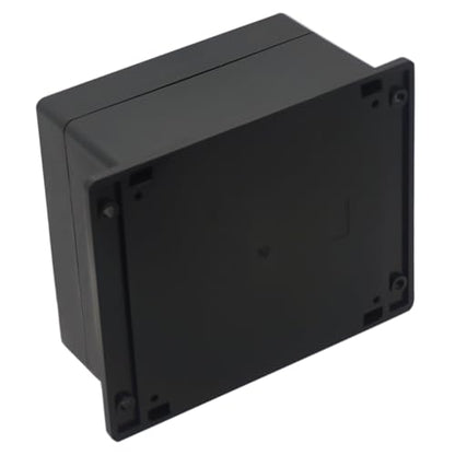 Project Box IP65 Waterproof Junction Box ABS Plastic Electrical Boxes DIY Electronic Project Case Power Enclosure with Fixed Ear 6.30x6.30x3.54 inch (160 x 160 x90 mm) - color: Black, size: 6.30"x6.30"x3.54"