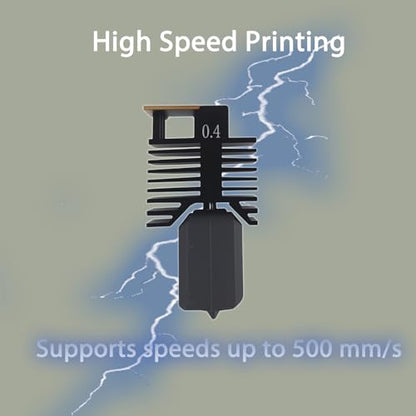 0.4mm U1 Hotend for Snapmaker U1 Extruder, 24V 48W Fast Heating Ceramic Hot End with Hardened Steel Nozzle & Leak-Proof Integrated Design, Replacement Parts for Snapmaker U1 3D Printer - style: 0.4mm Hotend