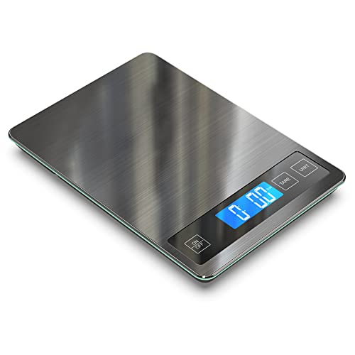 Nicewell 22lb Kitchen Food Scale Grams and Ounces for Cooking Baking - color: Grey