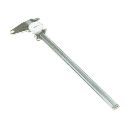 HFS 0-12 Inch Dial Caliper, ±0.001 Inch Accuracy, 4-Way Precision Measuring Tool for Inside, Outside, Depth and Step Measurements, Shockproof Design with Protective Storage Case - size: 0-12" Carbon Steel