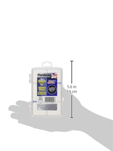 Flambeau Outdoors 1002 Tuff Tainer 6 Compartments, 2 Zerust Dividers, Clear