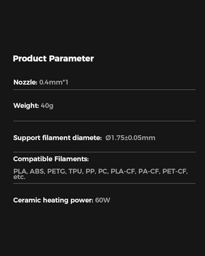 Creality Official K1/K1 Max/K1C Ceramic Heating Block Kit, Support 300°C High Temperature and 600mm/s Fast Speed Printing, Compatible with Creality K1, K1 MAX, K1C 3D Printer - style: 2025 K1/K1C/K1 Max