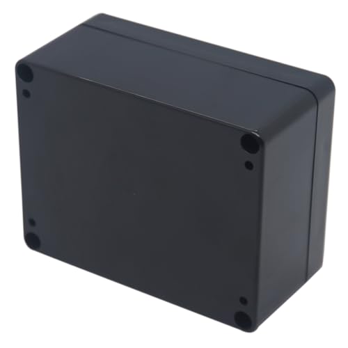 Project Box ABS Black Electrical Boxes IP65 Outdoor Waterproof Box Electronic Junction Box Power Enclosure with Cable Glands for DIY Project 4.53 x 3.54 x 2.17 inch (115x90x55mm) - size: 4.53"x3.54"x2.17"