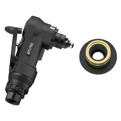 GETLITOOL Pneumatic Chamfering Tool, Air Chamfer Tool with 12C & 10R-Blade - color: Black