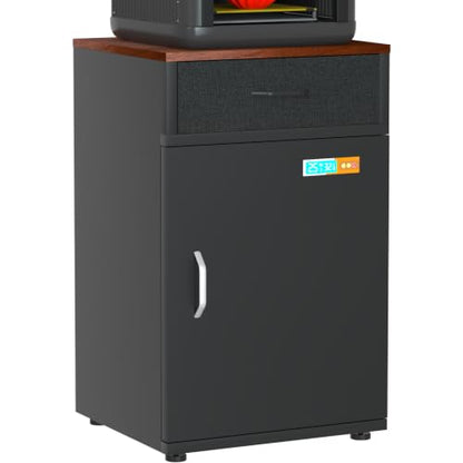 180L 3D Printer Stand with Dehumidifier & Filament Storage Cabinet - color: 180L-Black