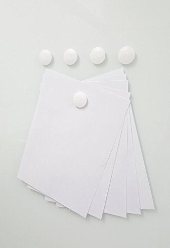 Audio-Visual Direct Neodymium Magnets for Glass Boards, Set of 5 - color: White