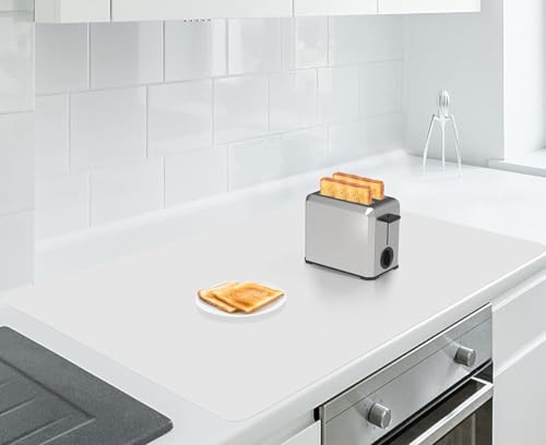 AECHY Extra Large Silicone Mat 35.3"x23.5"x0.08", Multipurpose Silicone Mat Thick Heat Resistant Mat Shipped Rolled Up Kitchen Counter Mat Nonslip Silicone Mats for Kitchen Counter Translucent - color: Translucent, size: 36"L x 24"W