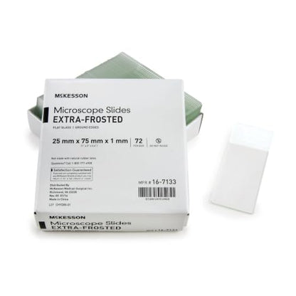 McKesson Microscope Slides, Flat, 25 x 75 x 1 mm, 1440 ct