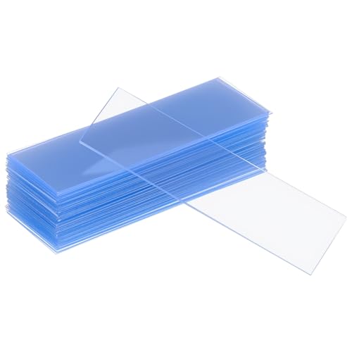 Luxshiny 100pcs Plastic Microscope Slides Kit Blank Slides 75 x 25 mm - size: 25X75mm