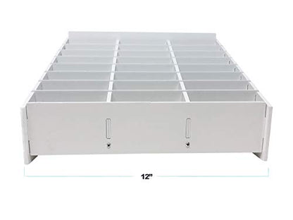 Pixiss Classroom Cell Phone Storage Cubby and Calculator Storage Caddy Box - 24 Slots Cell Phone Holder