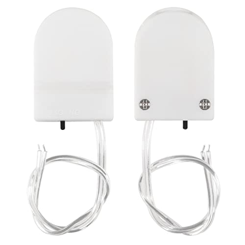 Alinan 5pcs Button Battery Holder Coin Cell Battery Holder with Switch CR2032 1 X 3V Battery Holder Battery Storage Boxes Cover with Wires On ON-Off Switch Socket Container (White) - color: White