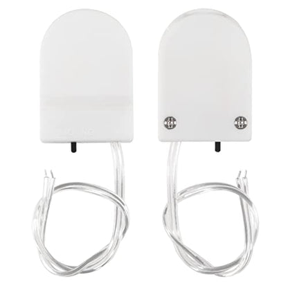 Alinan 5pcs Button Battery Holder Coin Cell Battery Holder with Switch CR2032 1 X 3V Battery Holder Battery Storage Boxes Cover with Wires On ON-Off Switch Socket Container (White) - color: White