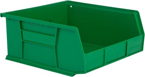 HE HUDSON EXCHANGE 11" x 11" x 5" (6 Pack) Plastic Stackable Storage Bin, Green - color: Green, size: 6 Pack