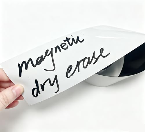 Dry Erase Magnetic Tape, 3 in x 12ft, Self-Cut Magnet Post it Notes Sticky Label Roll - Reusable Whiteboard Strips for Toolbox, Cabinet, Whiteboard, Classroom, Garage & Warehouse Organization, White - color: 3 in X 12ft, 1 Roll