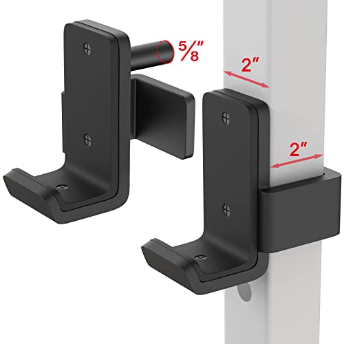 SELEWARE Heavy Duty J Hooks for Power Rack, 2" x 2" Tube, 5/8" Holes - color: For 5/8" Hole of 2x2 inch Rack