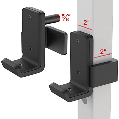 SELEWARE Heavy Duty J Hooks for Power Rack, 2" x 2" Tube, 5/8" Holes - color: For 5/8" Hole of 2x2 inch Rack