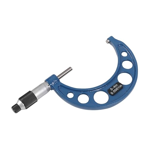 HFS(R) 3-4" Range Outside Micrometer - Ultra-High Precision, 0.0001" Graduation - size: 3-4"x0.0001", style: Pro Ratchet Comfort