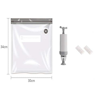 3D Printer Filament Storage Bags (10-Pack) Vacuum Compression Sealed Dry Bag with Hand Pump, Desiccants, 6-dots Humidity Indicator Cards