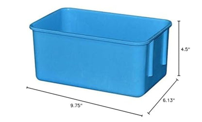 Toteline 9261085268 Nesting Container, Glass Fiber Reinforce, Plastic Composite, 9.75" x 6.13" x 4.5", Blue - color: Blue