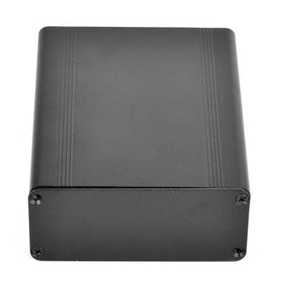 Aluminum Alloy Enclosure Set - Die-Cast Project Box for Electronics with Heat Dissipation, Sandblast Black Finish 4.33x 3.46x1.5in