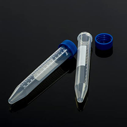 Conical Centrifuge Tubes 15ml 100 Pcs Sterile Plastic Tubes with Screw Caps - size: 15ml-100pcs