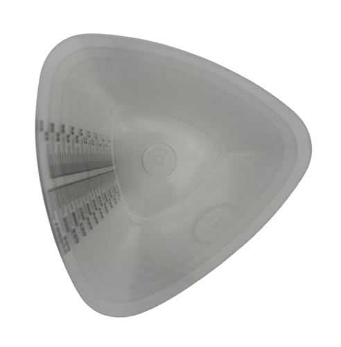 32 oz Graduated Plastic Triangular Container Three-Sided Beaker for Measuring and Mixing (10 Pack)