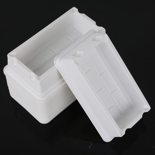 stonylab Reagent Reservoir, 100 ml Polystyrene (PS) Plastic Sample Reservoirs with Graduated Markings, 20 pcs, Laboratory Pipettor Accessories, Disposable Liquid Handling Boat - size: 100 ml