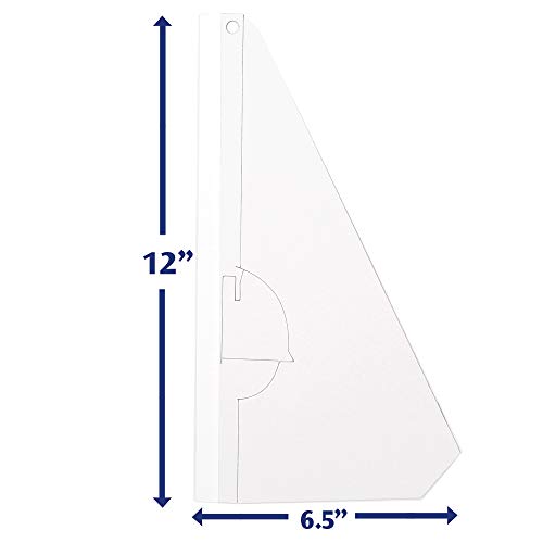 ArtSkills PA-1260 12" White Easel Back Poster Stands, Convenient Peel and Stick, 6-Pack, 12 Inch - size: 6 Pack- 12 Inch