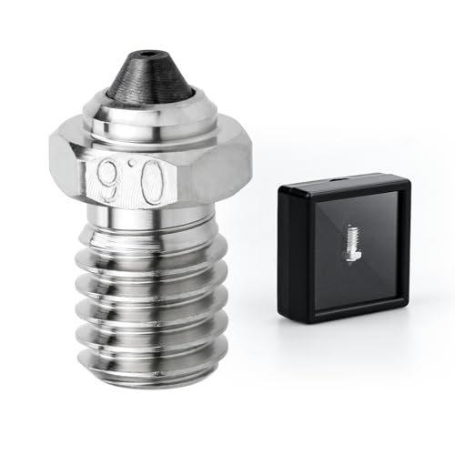 Tungsten Carbide Tip Bimetal V6 Hardened Steel Nozzle 0.6mm for Prusa i3 MK3S / Mini, i3 Mega/Kobra/Kobra Neo 3D Printer