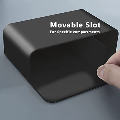 noonebutyou 2 Pcs Magnetic Marker Holder Dry Erase Marker Holder Wall Mount Self Adhesive Pen Holder Magnetic Marker Cup Holders for Whiteboard, Fridge, Home Office School (Black - color: Black & 2pcs