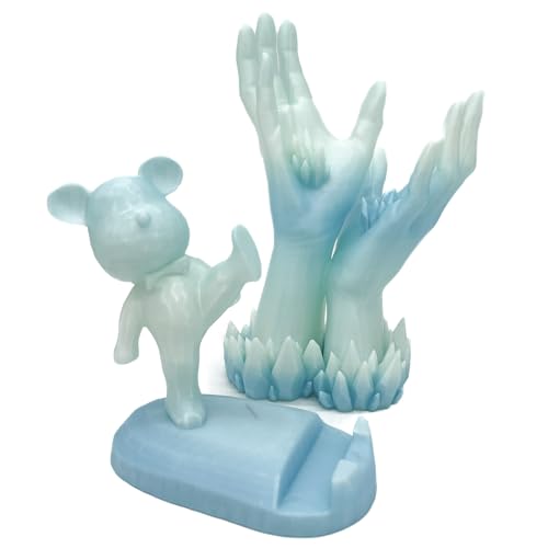 Rainbow Sky Blue Glow in Dark PLA 1.75mm 1kg Spool Luminous 3D Filament FDM - color: A_pla-19 Glow Sky