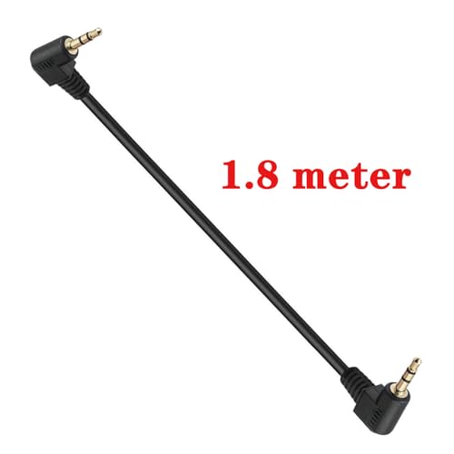 Right Angle Cable, Gold Plated 90 Degree - size: 1.8 meter