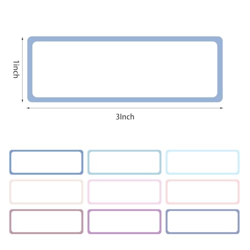 1000 Pcs Removable Freezer Labels 1 x 3 Inch, 10 Colors - size: 1 x 3 Inch