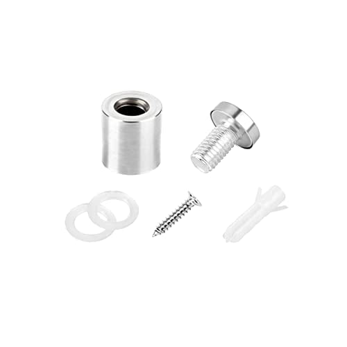 Standoff Screws for Acrylic 3/4 x 1 inch Stainless Steel Wall Sign Silver Standoff Mounting Hardware 20 Pack - size: 3/4 x 1