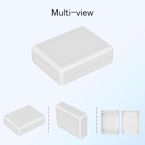 Project Box 8 Pieces Electrical Box Small Junction Box ABS Plastic Enclosure Power Electronic Case White 3.5" x 2.8" x 1.1"(90 x 70 x 28mm) - color: White, size: 3.5" x 2.8" x 1.1"