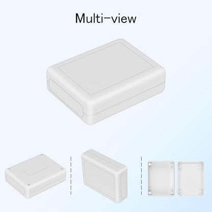 Project Box 8 Pieces Electrical Box Small Junction Box ABS Plastic Enclosure Power Electronic Case White 3.5" x 2.8" x 1.1"(90 x 70 x 28mm) - color: White, size: 3.5" x 2.8" x 1.1"