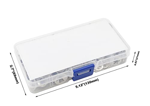 300PCS Metric M3 M4 M5 M6 M8 M10 M12 Stainless Steel Internal Tooth Starlock Washers Assortment Kit;External Push Rings; Push On Washers;Push Nuts for Unthreaded Shafts