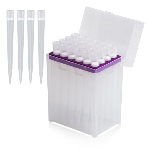 lab Pipette tip 10ML, Universal, Autoclavable, with Filter, Clear, 24 Tips per Rack (T10ML-RSF-24) - size: 10mL - 24 Tips