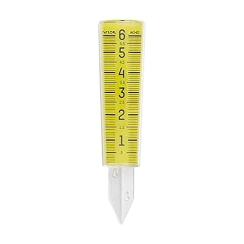 Taylor Rain Gauge Outdoor 6 Inch Capacity - color: Clear, size: Clear, style: ClearVu
