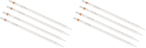 PATIKIL Graduated Dropper Pipettes, 4 Pcs 10ml Reusable Borosilicate Glass Pipette for Transfer Liquid for Laboratory, Chemistry, Clear (Pack of 2) - size: 10ml (Pack of 2)