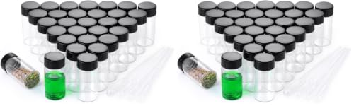 20ml Clear Small Glass Vials 30pcs with Screw Caps(30pcs) (Pack of 2) - color: Clear, size: 20ml 30pcs (Pack of 2)