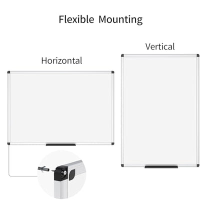 VIZ-PRO Magnetic Dry Erase White Board for Wall, 48 x 36 Inches, 2 Pack - size: 2 Pack 48 X 36 Inches