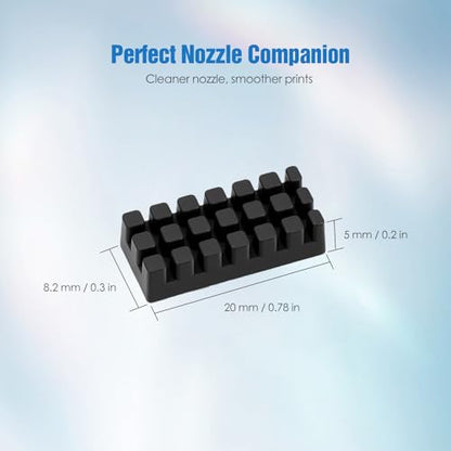 Nozzle Wipers for Flashforge Adventurer 5X / AD5X, Silicone Nozzle Cleaner with Self-Adhesive Backing, High Heat Resistant, 3D Printer Accessories, 6-Pack - color: Silicone Wiper