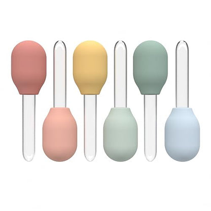 6 x Pastel Pipettes for Children | Sensory Play Droppers for Kids - color: Pastel