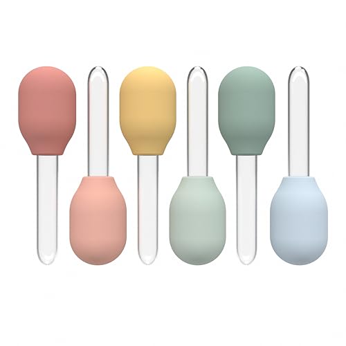 6 x Pastel Pipettes for Children | Sensory Play Droppers for Kids - color: Pastel