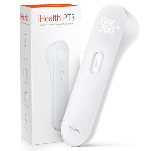 iHealth No-Touch Forehead Thermometer for Adults, Kids, Babies PT3 - color: White
