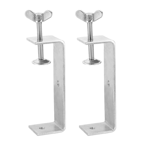 HARFINGTON 2Pcs 304 Stainless Steel C Clamps 120mm Square Mini Tiger Clamp - size: 120mm