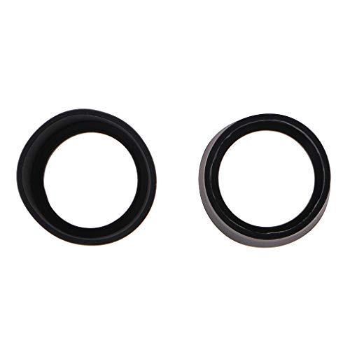 2 Pieces Soft Rubber Eyepiece Eye Shield 35-37mm Eye Guards Cups Eyepiece Covers Suitable for Binocular Microscope Black Rubber Black Rubber