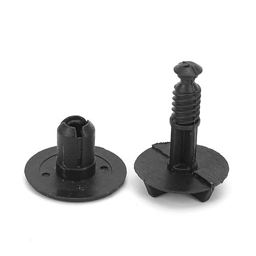 10PCS LR024316 Battery Cover Clip Screws Fastener Fit for 9mm Hole Compatible with Land Rover Range Rover, Nylon Plastic Retainer Push Fasteners Engine Sight Shield Trim Push-Type Clips for Cowl Panel