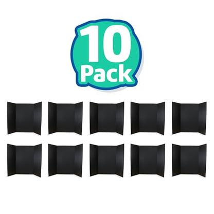 Flipside Products 36” x 48” Project Boards for Presentations, Science Fair, School Projects, Event Displays and Trifold Picture Board, Proudly Made in USA - Black - 10 Pack - color: Black, size: 10 Pack